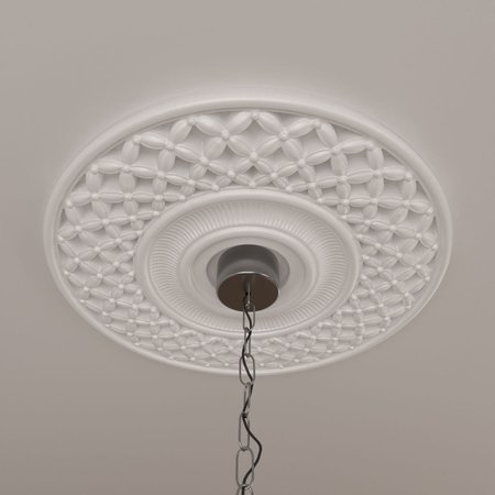 Ekena Millwork Robin Ceiling Medallion (Fits Canopies up to 6 1/4"), 22 1/4"OD x 4 3/4"ID x 1 1/4"P CM22RB